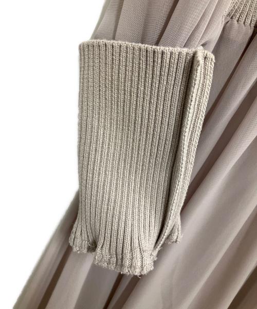 rienda（リエンダ）rienda (リエンダ) knitコンビスリットフレアワンピース サイズ:Sの古着・服飾アイテム