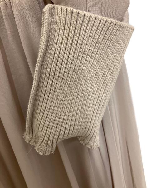 rienda（リエンダ）rienda (リエンダ) knitコンビスリットフレアワンピース サイズ:Sの古着・服飾アイテム