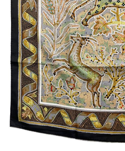 HERMES（エルメス）HERMES (エルメス) シルクスカーフ ブラックの古着・服飾アイテム
