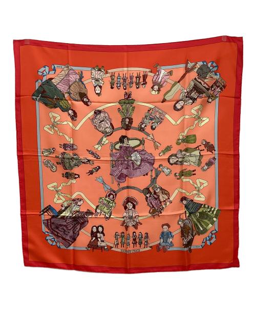 HERMES（エルメス）HERMES (エルメス) シルクスカーフ レッドの古着・服飾アイテム