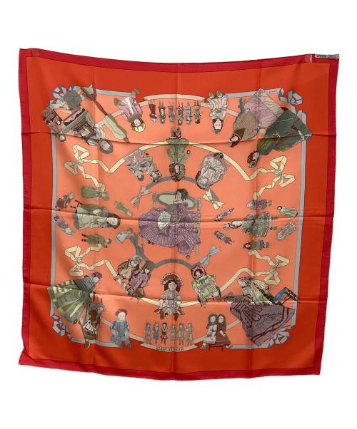 HERMES（エルメス）HERMES (エルメス) シルクスカーフ レッドの古着・服飾アイテム