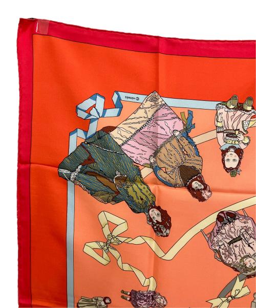 HERMES（エルメス）HERMES (エルメス) シルクスカーフ レッドの古着・服飾アイテム