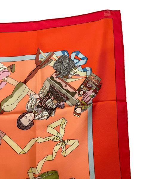 HERMES（エルメス）HERMES (エルメス) シルクスカーフ レッドの古着・服飾アイテム
