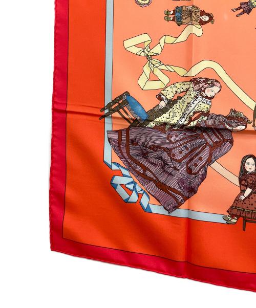 HERMES（エルメス）HERMES (エルメス) シルクスカーフ レッドの古着・服飾アイテム