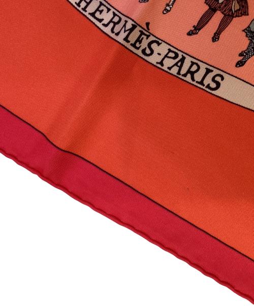 HERMES（エルメス）HERMES (エルメス) シルクスカーフ レッドの古着・服飾アイテム
