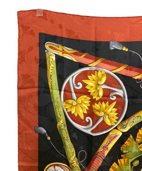HERMES（エルメス）HERMES (エルメス) シルクスカーフ レッドの古着・服飾アイテム