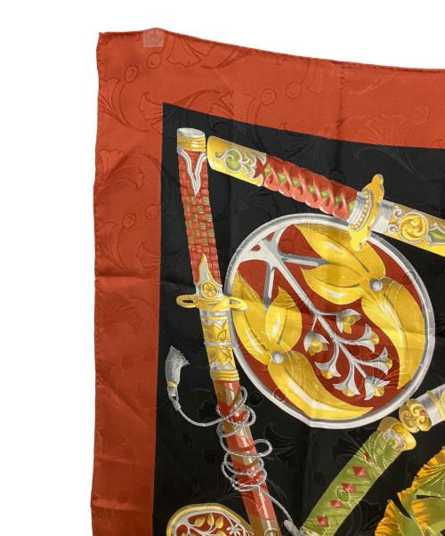 HERMES（エルメス）HERMES (エルメス) シルクスカーフ レッドの古着・服飾アイテム