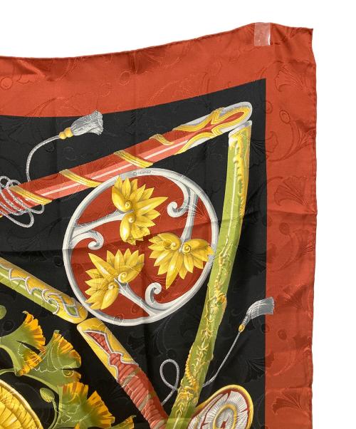 HERMES（エルメス）HERMES (エルメス) シルクスカーフ レッドの古着・服飾アイテム