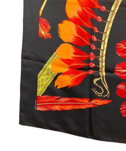 HERMES（エルメス）HERMES (エルメス) シルクスカーフ ブラックの古着・服飾アイテム