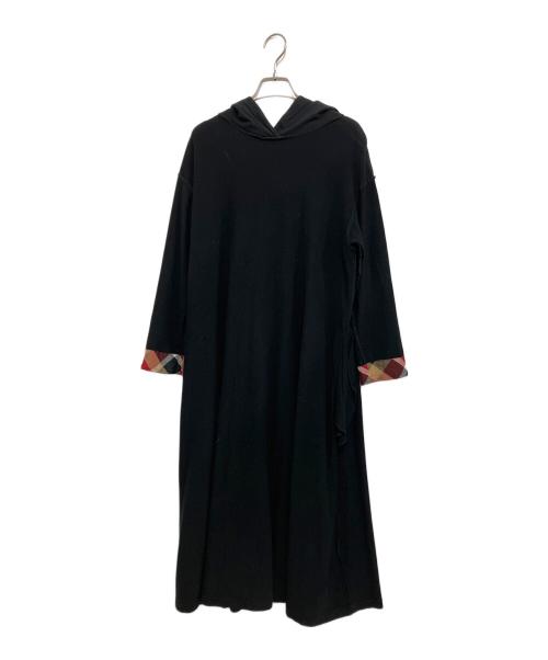 BLUE LABEL CRESTBRIDGE（ブルーレーベルクレストブリッジ）BLUE LABEL CRESTBRIDGE (ブルーレーベルクレストブリッジ) 長袖ワンピース ブラック サイズ:Mの古着・服飾アイテム