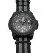 stussy×LUMINOX×Megabassステューシー×ルミノックス×メガバス）の古着「腕時計」｜ブラック