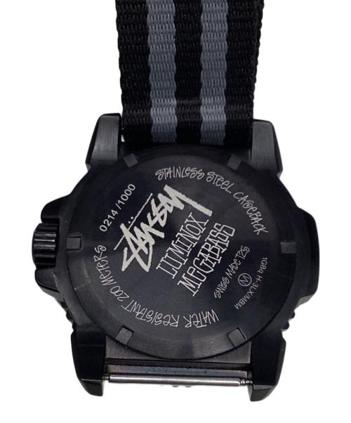 stussy（ステューシー）stussy (ステューシー) LUMINOX (ルミノックス) Megabass (メガバス) 腕時計 ブラックの古着・服飾アイテム