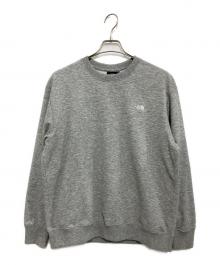 THE NORTH FACE（ザ ノース フェイス）の古着「Small Logo Heather Sweat Crew」｜グレー