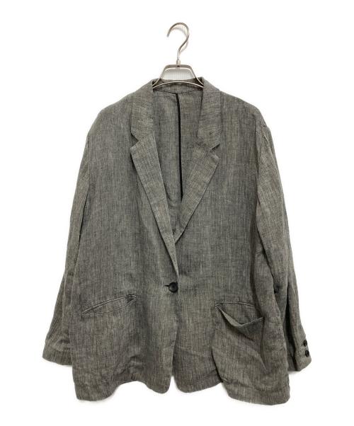 Spick and Span（スピック＆スパン）Spick and Span (スピック＆スパン) リネンジャケット グレー サイズ:38の古着・服飾アイテム