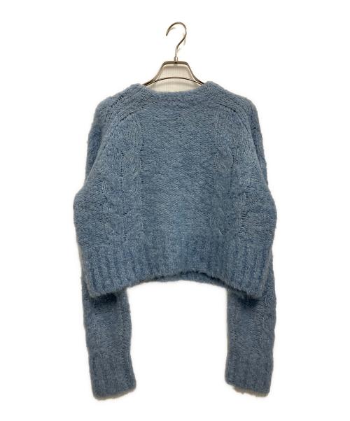 CINOH（チノ）CINOH (チノ) 厚手ニット サックスブルー サイズ:Sの古着・服飾アイテム