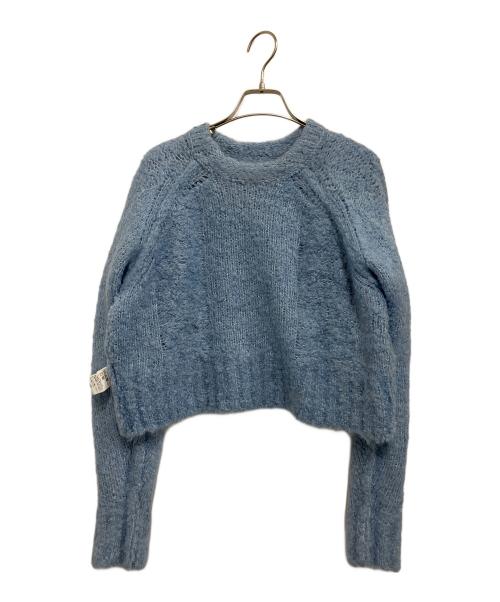 CINOH（チノ）CINOH (チノ) 厚手ニット サックスブルー サイズ:Sの古着・服飾アイテム