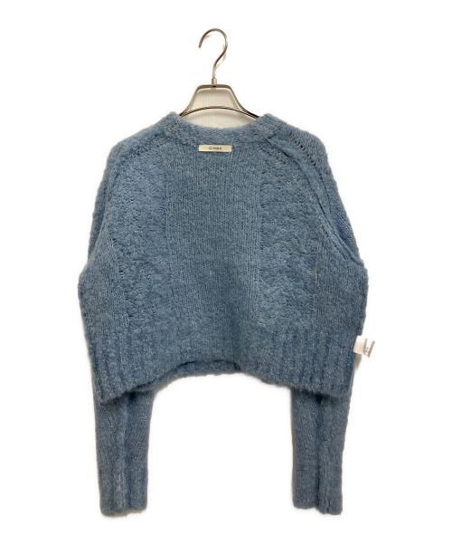 CINOH（チノ）CINOH (チノ) 厚手ニット サックスブルー サイズ:Sの古着・服飾アイテム