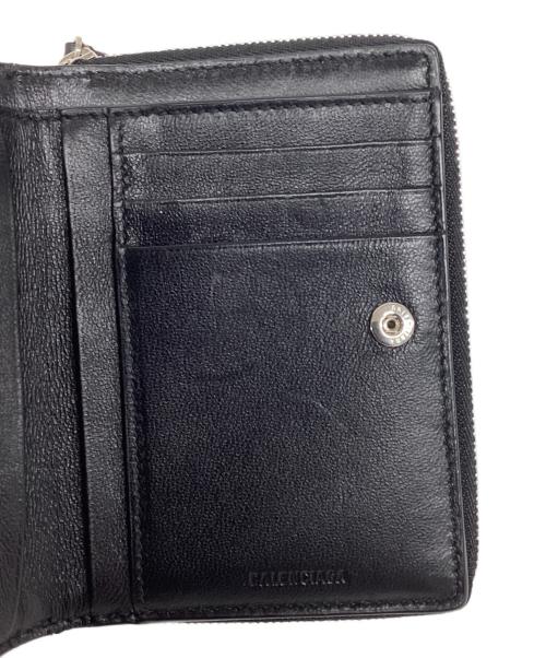 BALENCIAGA（バレンシアガ）BALENCIAGA (バレンシアガ) コンパクトウォレット ブラックの古着・服飾アイテム
