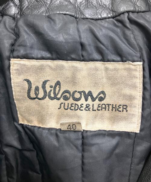wilsons leather（ウィルソンズレザー）wilsons leather (ウィルソンズレザー) レザージャケット ブラック サイズ:Mの古着・服飾アイテム