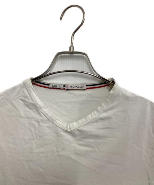 MONCLER（モンクレール）MONCLER (モンクレール) 半袖カットソー ホワイト サイズ:Sの古着・服飾アイテム