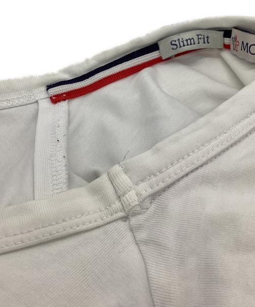 MONCLER（モンクレール）MONCLER (モンクレール) 半袖カットソー ホワイト サイズ:Sの古着・服飾アイテム