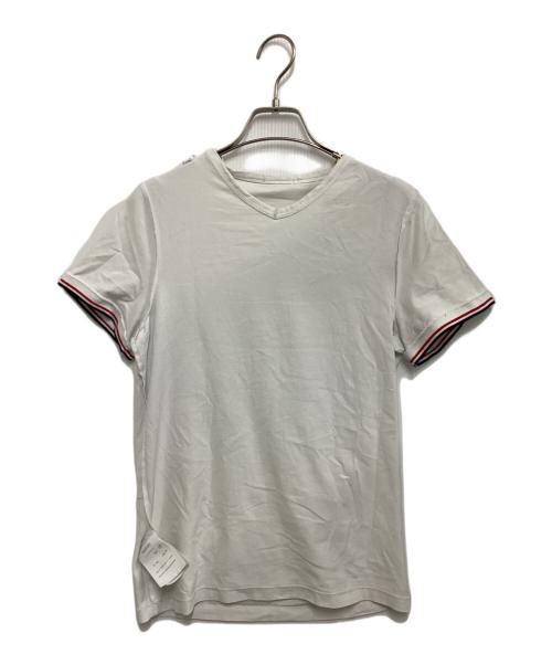 MONCLER（モンクレール）MONCLER (モンクレール) 半袖カットソー ホワイト サイズ:Sの古着・服飾アイテム