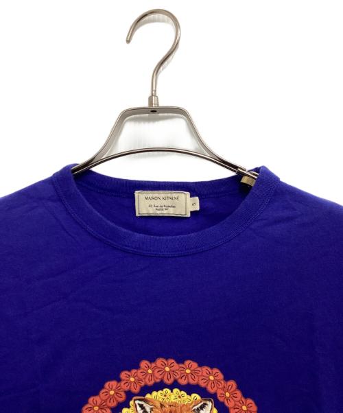 maison kitsune（メゾンキツネ）maison kitsune (メゾンキツネ) 半袖カットソー ブルー サイズ:Sの古着・服飾アイテム
