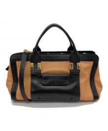 Chloe（クロエ）の古着「2WAYバッグ」｜ブラック×ベージュ