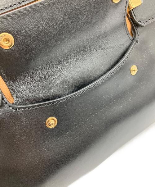 Chloe（クロエ）Chloe (クロエ) 2WAYバッグ ブラック×ベージュの古着・服飾アイテム