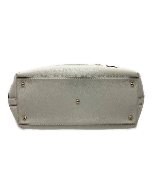 GUCCI（グッチ）GUCCI (グッチ) レザートートバッグ ホワイトの古着・服飾アイテム