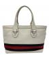 GUCCI (グッチ) レザートートバッグ ホワイト：40000円