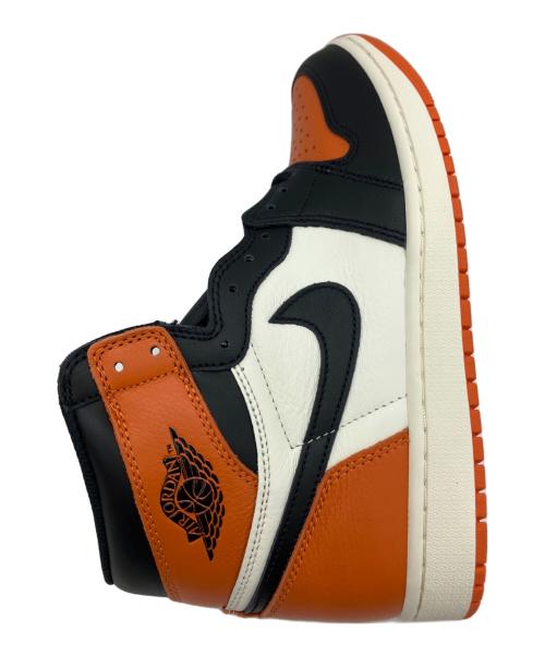 NIKE（ナイキ）NIKE (ナイキ) Nike Air Jordan 1 OG Shattered Backboard ブラック×オレンジ サイズ:27.5 未使用品の古着・服飾アイテム