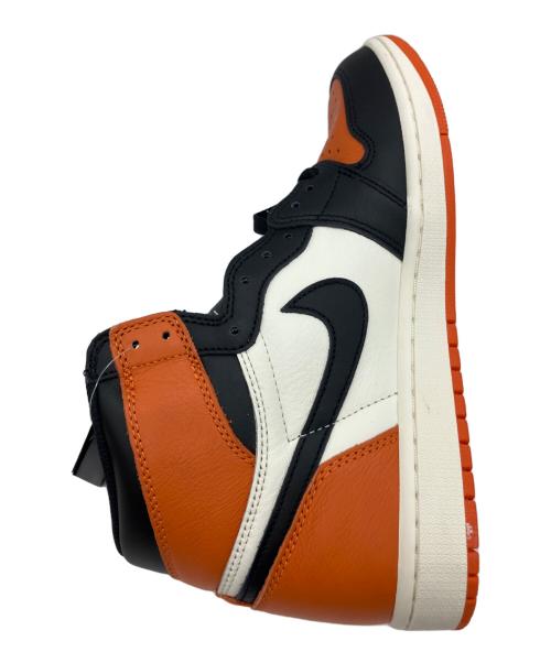 NIKE（ナイキ）NIKE (ナイキ) Nike Air Jordan 1 OG Shattered Backboard ブラック×オレンジ サイズ:27.5 未使用品の古着・服飾アイテム