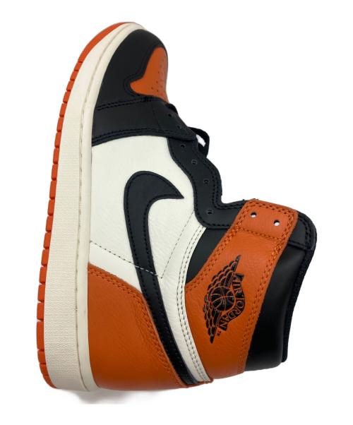 NIKE（ナイキ）NIKE (ナイキ) Nike Air Jordan 1 OG Shattered Backboard ブラック×オレンジ サイズ:27.5 未使用品の古着・服飾アイテム