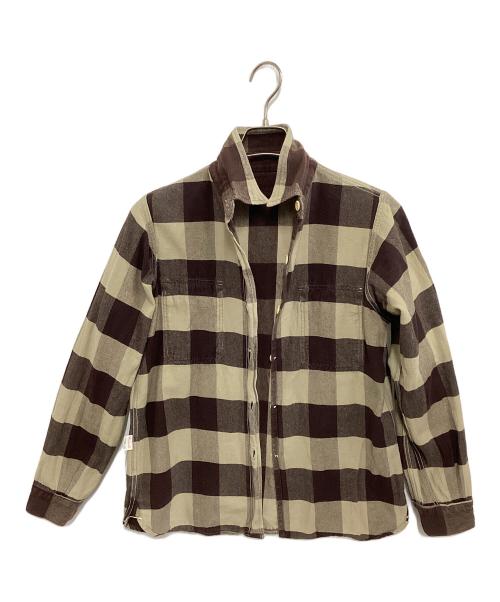 WAREHOUSE（ウエアハウス）WAREHOUSE (ウエアハウス) 長袖シャツ ブラウン サイズ:Sの古着・服飾アイテム