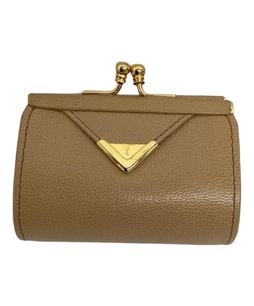 Yves Saint Laurent（イヴサンローラン）Yves Saint Laurent (イヴサンローラン) コインケース ベージュの古着・服飾アイテム