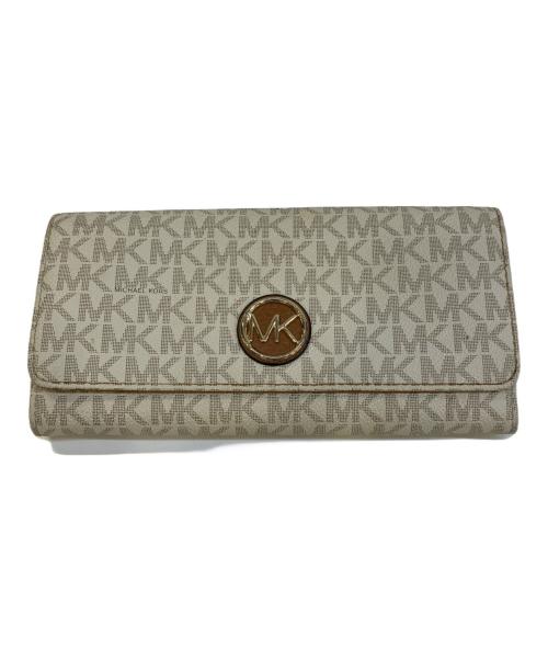 MICHAEL KORS（マイケルコース）MICHAEL KORS (マイケルコース) 長財布 ベージュの古着・服飾アイテム