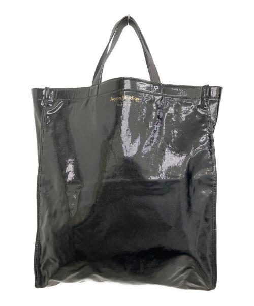 Acne studios（アクネ ストゥディオズ）Acne studios (アクネ ストゥディオズ) シャイニートートバッグ ブラックの古着・服飾アイテム