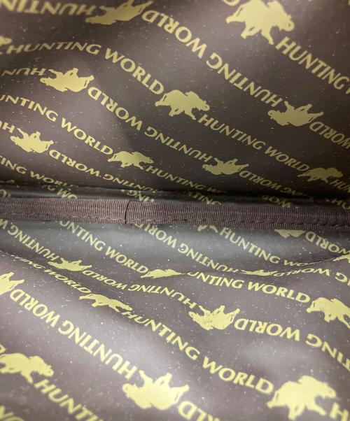 HUNTING WORLD（ハンティングワールド）HUNTING WORLD (ハンティングワールド) ショルダーバッグ ブラック×ブラウンの古着・服飾アイテム
