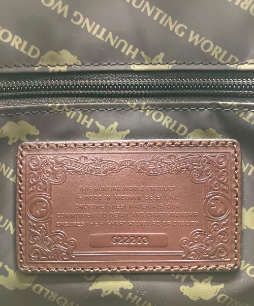 HUNTING WORLD（ハンティングワールド）HUNTING WORLD (ハンティングワールド) ショルダーバッグ ブラック×ブラウンの古着・服飾アイテム