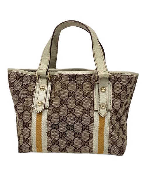 GUCCI（グッチ）GUCCI (グッチ) ハンドバッグ ベージュの古着・服飾アイテム