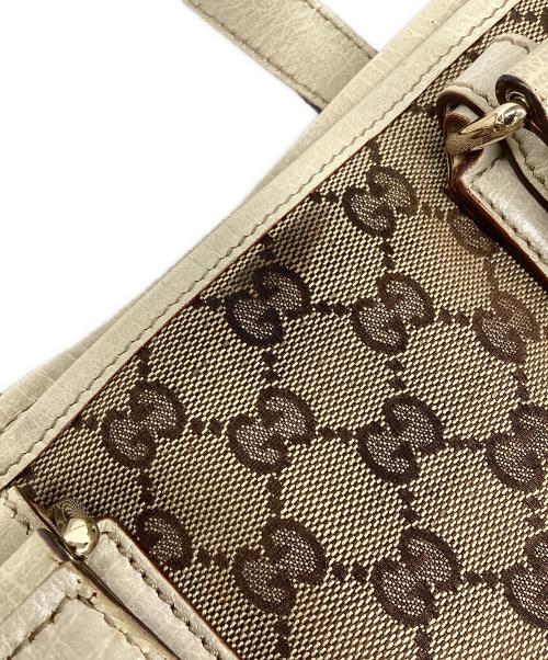 GUCCI（グッチ）GUCCI (グッチ) ハンドバッグ ベージュの古着・服飾アイテム