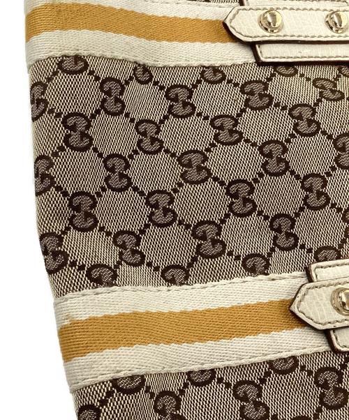 GUCCI（グッチ）GUCCI (グッチ) ハンドバッグ ベージュの古着・服飾アイテム