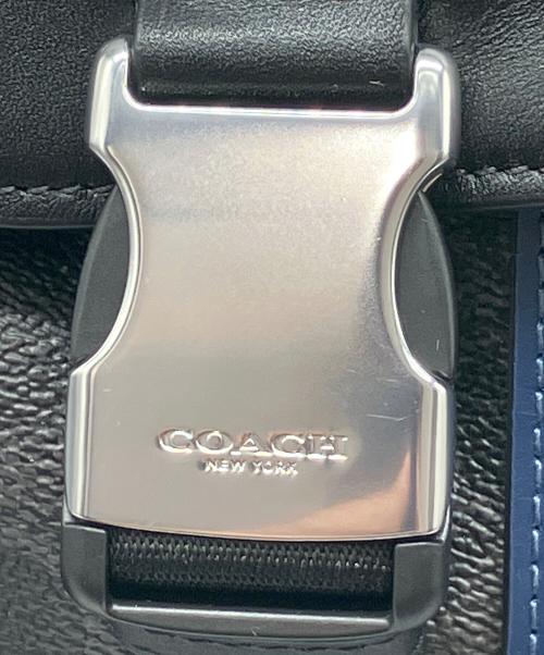 COACH（コーチ）COACH (コーチ) リュック ブラック×ブルーの古着・服飾アイテム