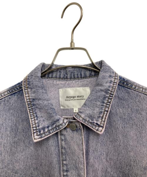 ARPEGE STORY（アルページュストーリー）ARPEGE STORY (アルページュストーリー) デニムジャケット ピンク サイズ:Sの古着・服飾アイテム