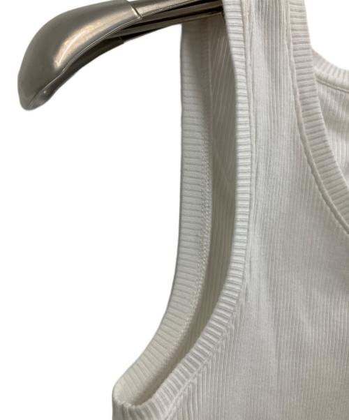 LOEWE（ロエベ）LOEWE (ロエベ) Cropped Cotton Anagram Tank Top ホワイト サイズ:XSの古着・服飾アイテム