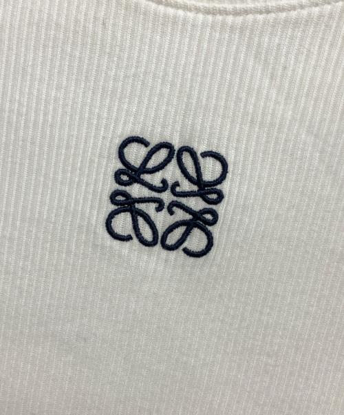 LOEWE（ロエベ）LOEWE (ロエベ) Cropped Cotton Anagram Tank Top ホワイト サイズ:XSの古着・服飾アイテム