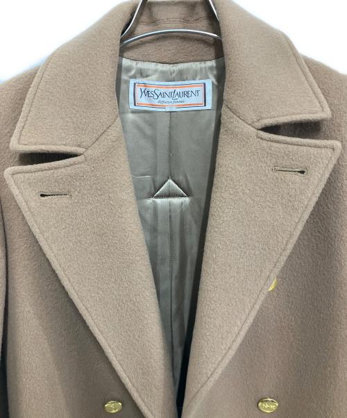 Yves Saint Laurent（イヴサンローラン）Yves Saint Laurent (イヴサンローラン) ウールコート ブラウン サイズ:9号の古着・服飾アイテム