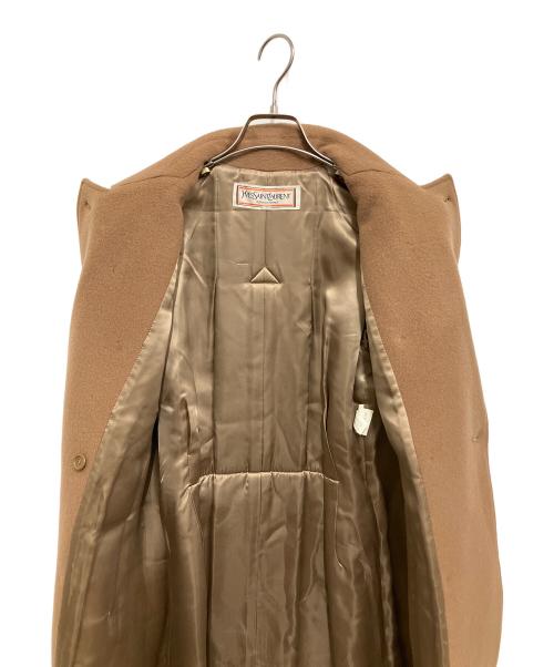 Yves Saint Laurent（イヴサンローラン）Yves Saint Laurent (イヴサンローラン) ウールコート ブラウン サイズ:9号の古着・服飾アイテム