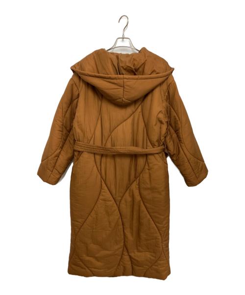 Ameri（アメリ）AMERI (アメリ) WAVE STITCH HEAT POLAK LONG COAT ブラウン サイズ:Sの古着・服飾アイテム